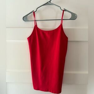 New Zenana Outfitters Red Strapy Basic Tank Top with lots of stretch